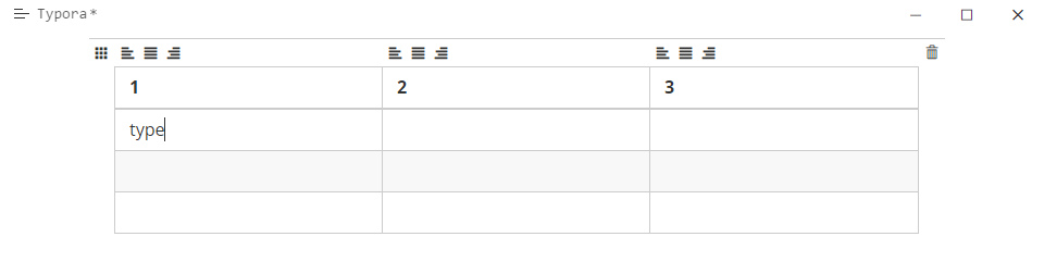 插入表格输入数据